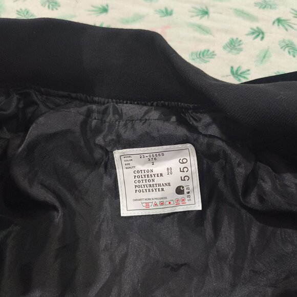 Carhartt x Sacai Black Faux Two-Piece Jacket - Picture 6 of 14